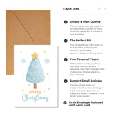 Pastel Christmas Card – “Blue Tree with Star”